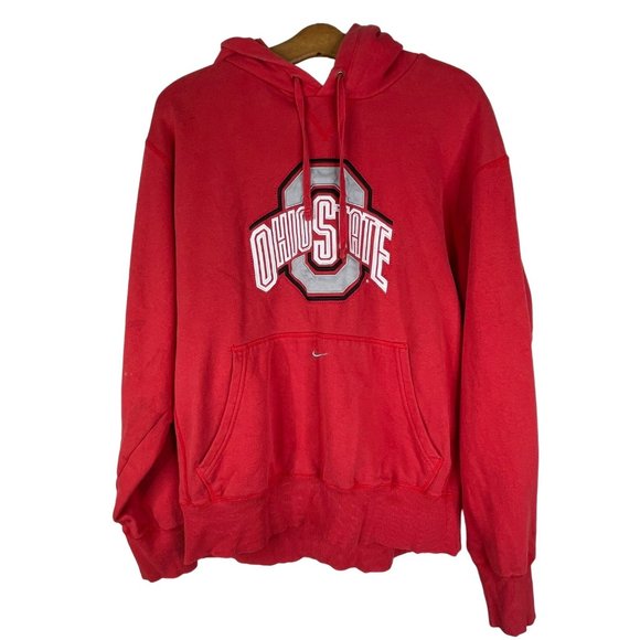 Nike Other - Nike Team Ohio State Pullover Hoodie Cotton Blend Activewear Red Men's L